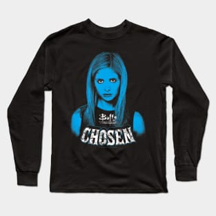 Buffy the Vampire Slayer Chosen Blue Portrait Long Sleeve T-Shirt